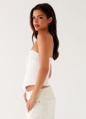 Tory Bustier Top - Ivory