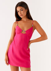 Vander Mini Dress - Fuchsia