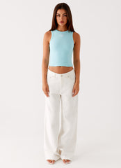 Veda Tank Top - Turquoise