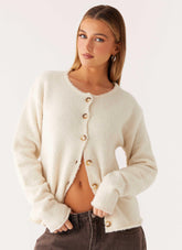 Vera Knit Cardigan - Ivory