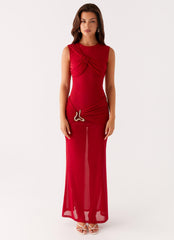 Worldwide Maxi Dress - Raspberry