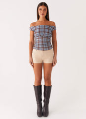 Zahli Off Shoulder Top - Shoreline Check