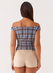 Zahli Off Shoulder Top - Shoreline Check