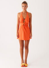 Coa Mini Dress - Tangerine