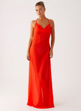 Fantasy Maxi Dress - Orange