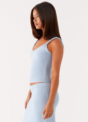 Anastasia Knit Top - Blue