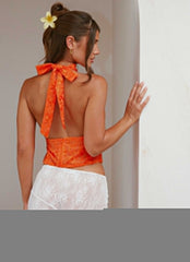 Best Self Top - Orange Floral