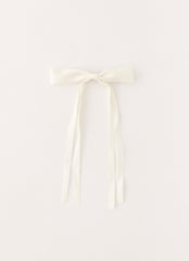 Dorothy Bow Hair Clip - Ivory