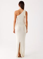 Easton Knit Maxi Dress - White