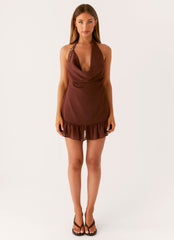 Floyd Mini Dress - Chocolate