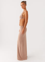 Kika Maxi Dress - Beige
