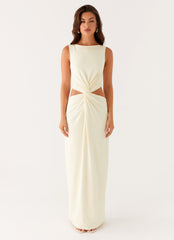 Lilabelle Twist Maxi Dress - Yellow