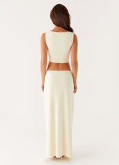 Lilabelle Twist Maxi Dress - Yellow