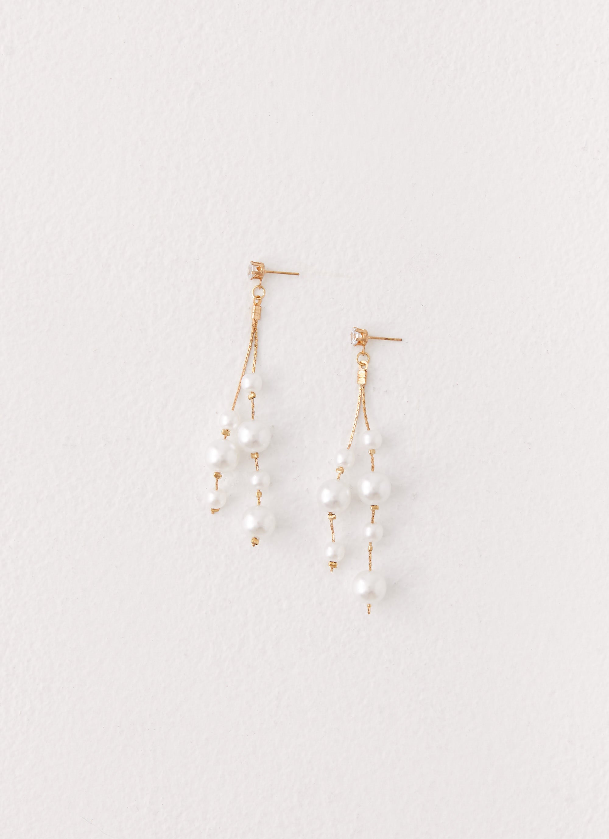 Mallorie Earrings - Pearl