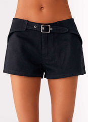 Montana Mini Shorts - Black