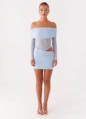 No Doubt Mini Dress - Blue