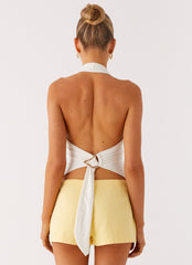 No Rush Top - White
