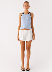 Perrie Track Shorts - Off White