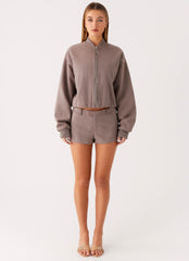 Thats Chill Bomber Jacket - Brown
