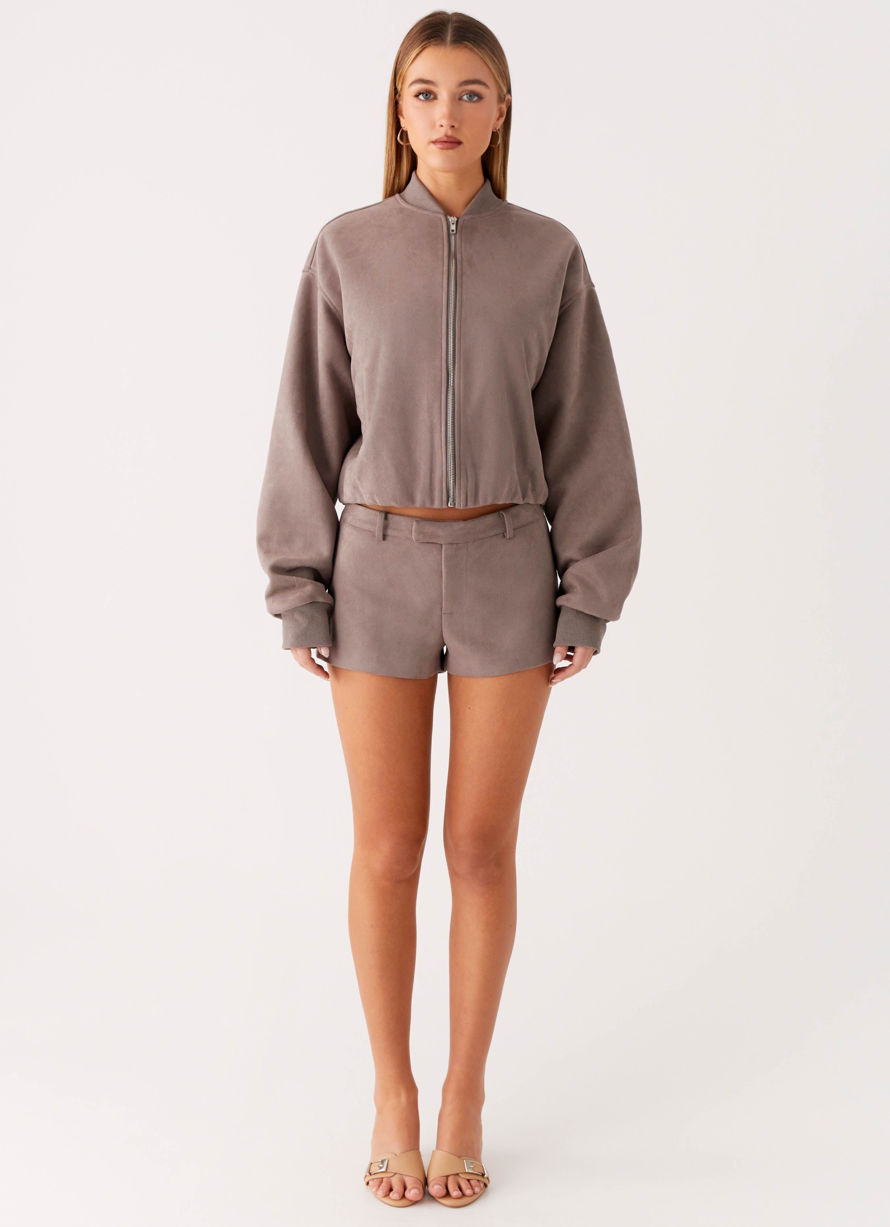 Thats Chill Mini Shorts - Brown